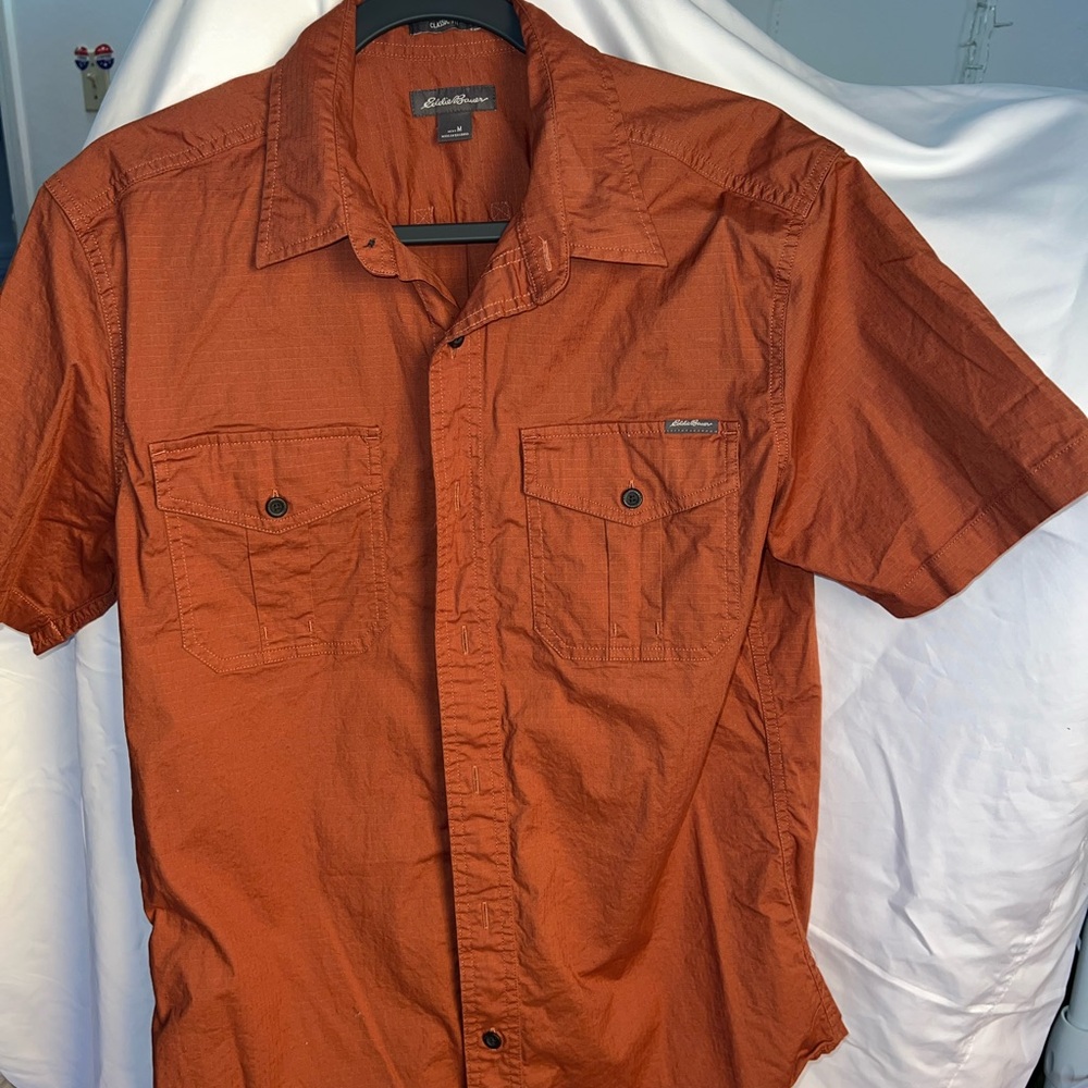 Eddie Bauer Men's Burnt Orange Casual Shirt